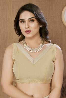 Beige ly Resham Embroidered Soft Net Partywear Girlish Saree 3