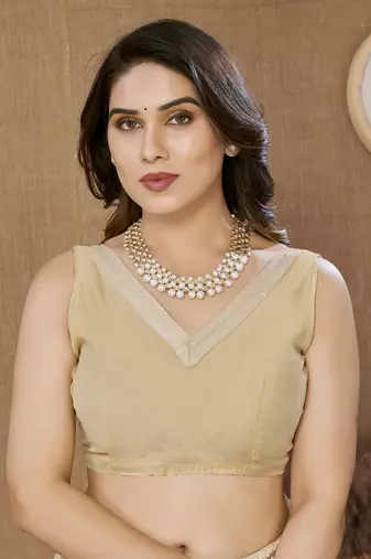 Beige ly Resham Embroidered Soft Net Partywear Girlish Saree