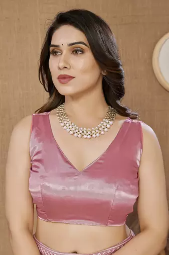 Pink ly Resham Embroidered Soft Net Partywear Girlish Saree