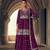 Designer Pakistani Peplum Style Purple Skirt Suit For Women
