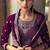 Designer Pakistani Peplum Style Purple Skirt Suit For Women