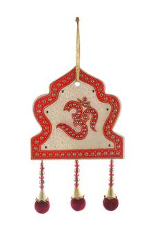 Antique Mehraab Design Cut Marble Om Wall Hanging Deepawali Gift 445