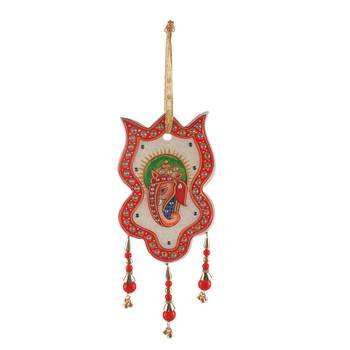 Auspicious Kalash Cut Marble Ganesha Wall Hanging Diwali Gift 446 1