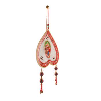 Pan Shape Decorative Marble Ganesha Wall Hanging Deepawali Special Gift 447 2