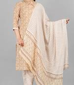 Aarti fashion brown rayon kurti pant  set