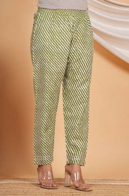 light green rayon kurti pant  set 4