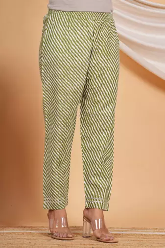 light green rayon kurti pant  set