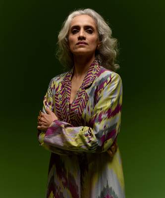 Purple ikat printed jacket set 2