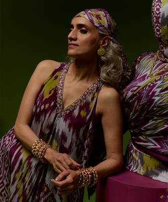 Purple crepe jumpsuit 3