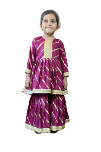 Girls's indowestern dhoti suit,palazzo set sets for girls suite,girls suit salwar,palazzo set.
