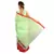 Red Border Hand Weaved Green Cotton Doria Saree Deepawali Gift 247