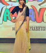 Shruti Hasan Gorgeous Bollywood Designer Net Saree Deepawali Gift 535