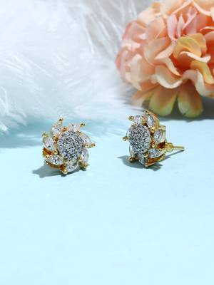 AD White Gold Earrings 5