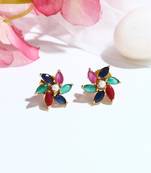 Multicolour Floral Shaped Earrings