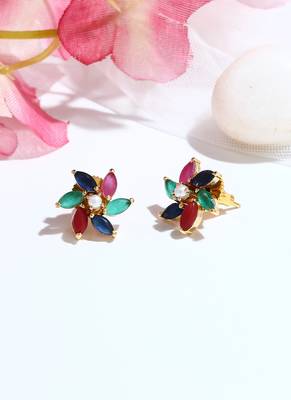 Multicolour Floral Shaped Earrings 2