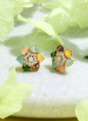 Multicolour Floral Earrings 2