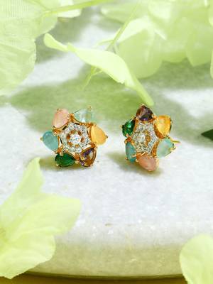 Multicolour Floral Earrings 5