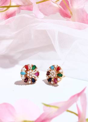 Multicolour Kundan Earrings 2