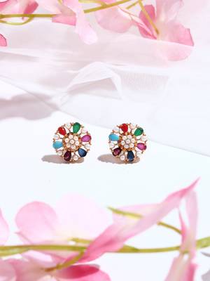 Multicolour Kundan Earrings 4