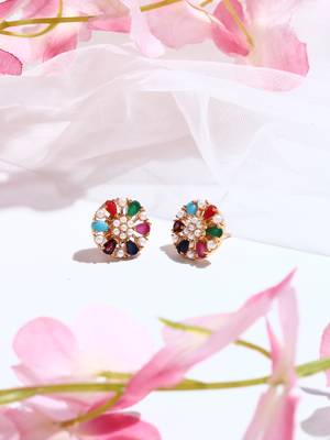 Multicolour Kundan Earrings 5