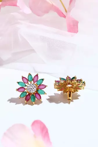 Multicolored Kundan Earrings