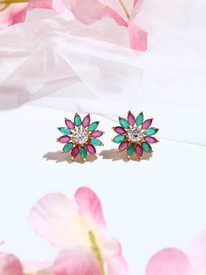 Multicolored Kundan Earrings 4