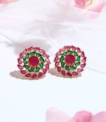 Multicolored Kundan Earrings