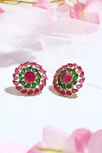Multicolored Kundan Earrings