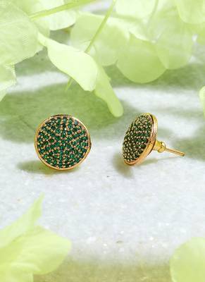 Gold Plated-Plated Round Earrings 2