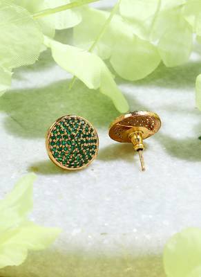 Gold Plated-Plated Round Earrings 3