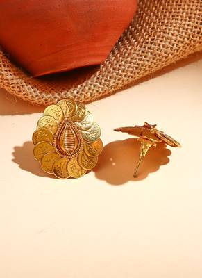 Leaf Shaped Earrings with Motif 3