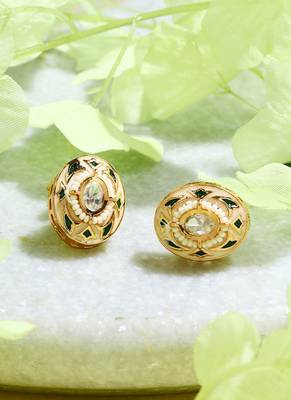 Multicolored Kundan Earrings 2