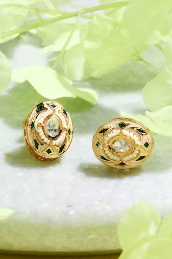 Multicolored Kundan Earrings