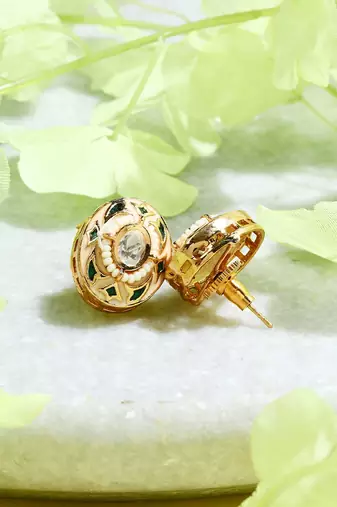Multicolored Kundan Earrings