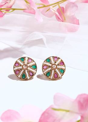Multicolored Kundan Earrings 1
