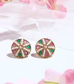 Multicolored Kundan Earrings