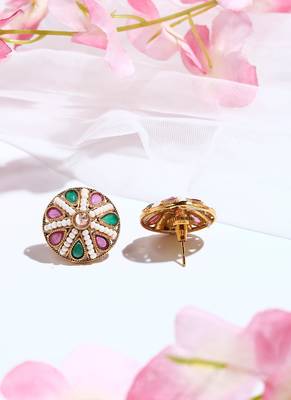Multicolored Kundan Earrings 3