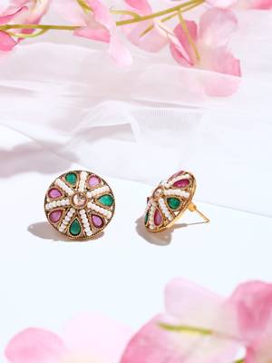 Multicolored Kundan Earrings 5