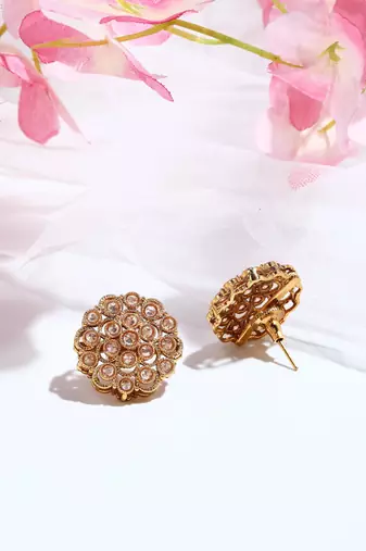 Gold-Plated Festive Earrings