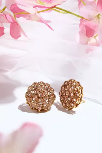 Gold-Plated Festive Earrings