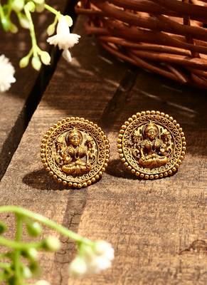 Gold Plated Motif Earrings 1