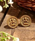 Gold Plated Motif Earrings