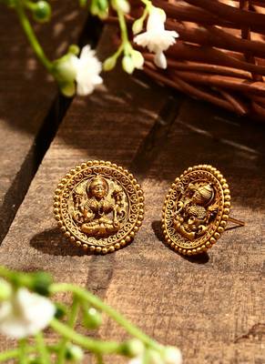 Gold Plated Motif Earrings 2