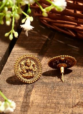 Gold Plated Motif Earrings 3