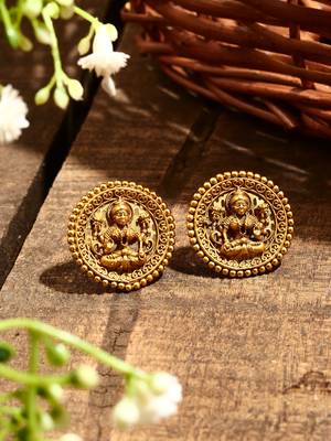 Gold Plated Motif Earrings 4