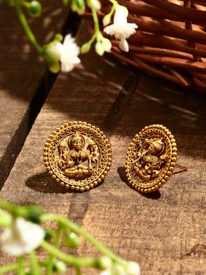 Gold Plated Motif Earrings 5
