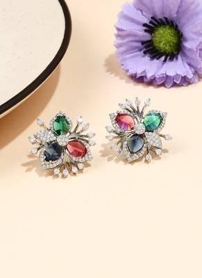 Multicolored American Diamond Earring 1