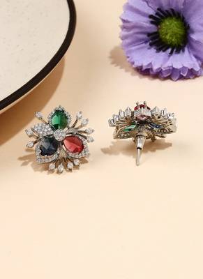 Multicolored American Diamond Earring 2