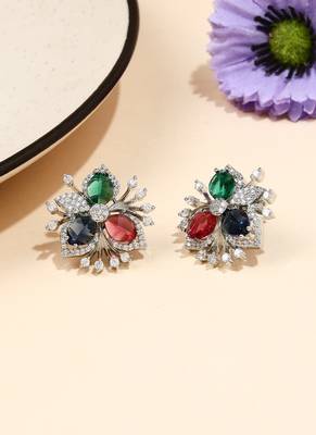 Multicolored American Diamond Earring 3