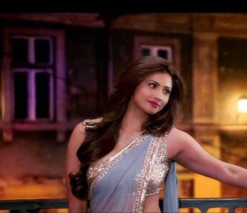 Daisy Shah Bollywood Designer Grey Georgette Saree Deepawali Gift 570 1